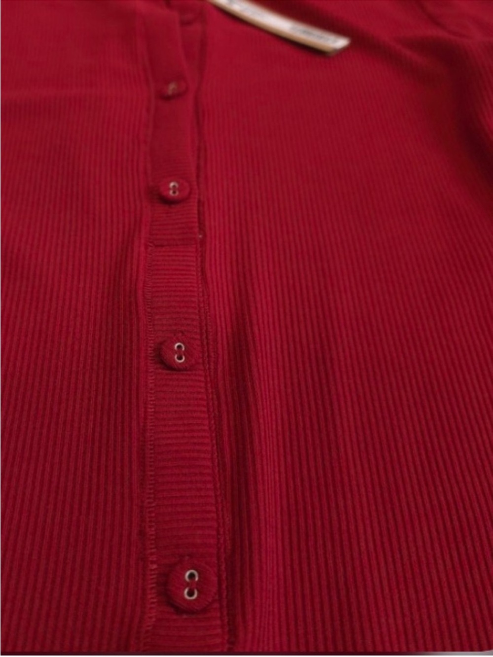 SKIMS Soft Lounge Button-up Henley Onsie Brick - Picture 2 of 5